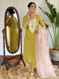 Beautiful Liril Petrol Color Viscose Slub Kurtis Pant Set