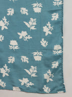 Beautiful Sky Blue Color Viscose Chanderi Kurtis Pant Set