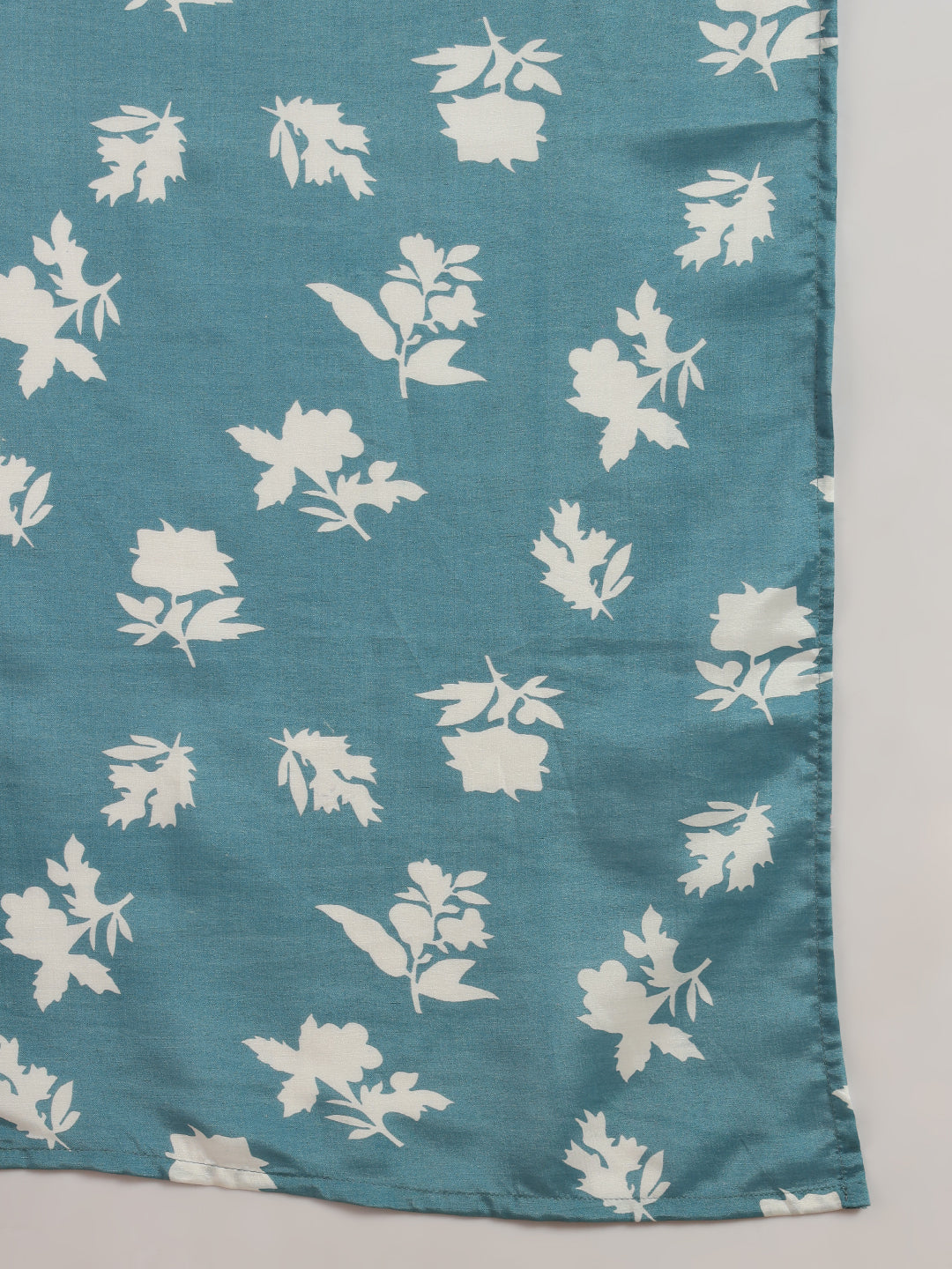 Beautiful Sky Blue Color Viscose Chanderi Kurtis Pant Set