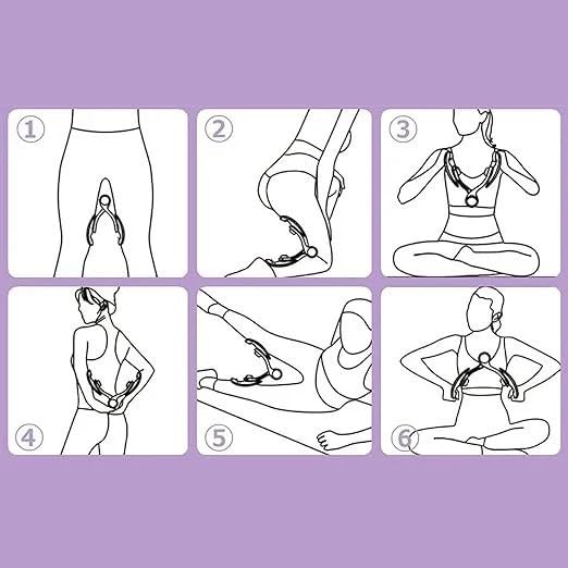 Pelvic Floor Muscle Trainer, Purple, Multi-Functional Exercise Equipment for Hip, Thigh, Back Training, 8.1x7.1x6.3 Inch (Thigh Master)