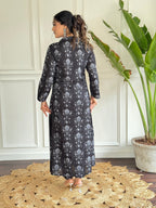 Beautiful Black Pure Cotton Fabric Kurtis Pant Set