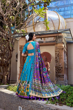 Tussar Silk Chaniya Choli | Fancy Digital with Real Mirror Work for Traditional Wear