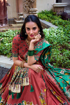 Tussar Silk Chaniya Choli | Fancy Digital with Real Mirror Work for Traditional Wear