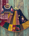 Butter Silk Chaniya Choli | Fancy Digital with Real Mirror Work for Traditional Wear