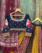 Butter Silk Chaniya Choli | Fancy Digital with Real Mirror Work for Traditional Wear