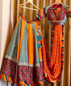 Soft Butter Silk Chaniya Choli | Fancy Digital with Real Mirror Work for Traditional Wear