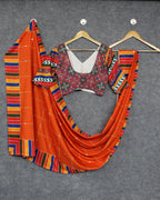 Soft Butter Silk Chaniya Choli | Fancy Digital with Real Mirror Work for Traditional Wear