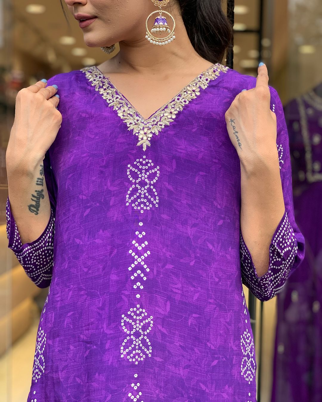 Beautiful Pulpal French Crepe Fabric Kurtis Pant Set