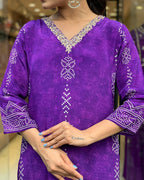 Beautiful Pulpal French Crepe Fabric Kurtis Pant Set