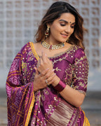 Pure Dolla Silk Chaniya Choli | Mill Print with Real Mirror Work for Traditional Wear