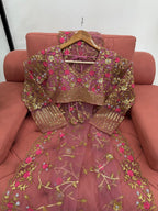 Beautiful Designer Saree on  Soft Net Fabric with Thread & Sequence Work