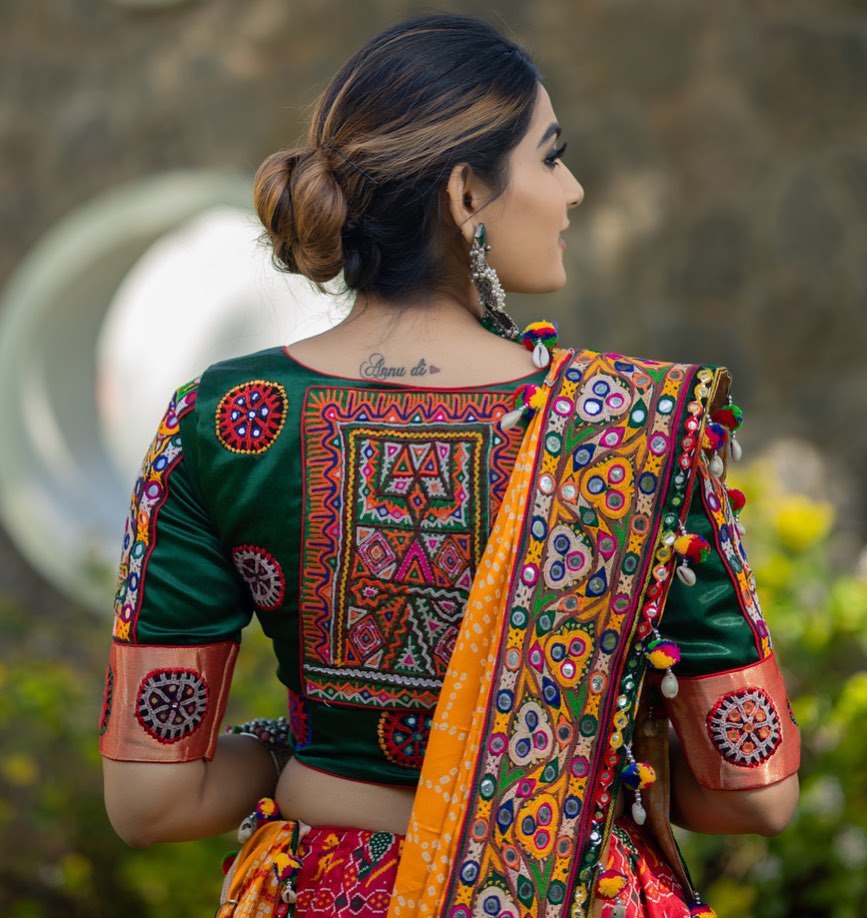Soft Butter Silk Chaniya Choli | Fancy Digital with Real Mirror Work for Traditional Wear