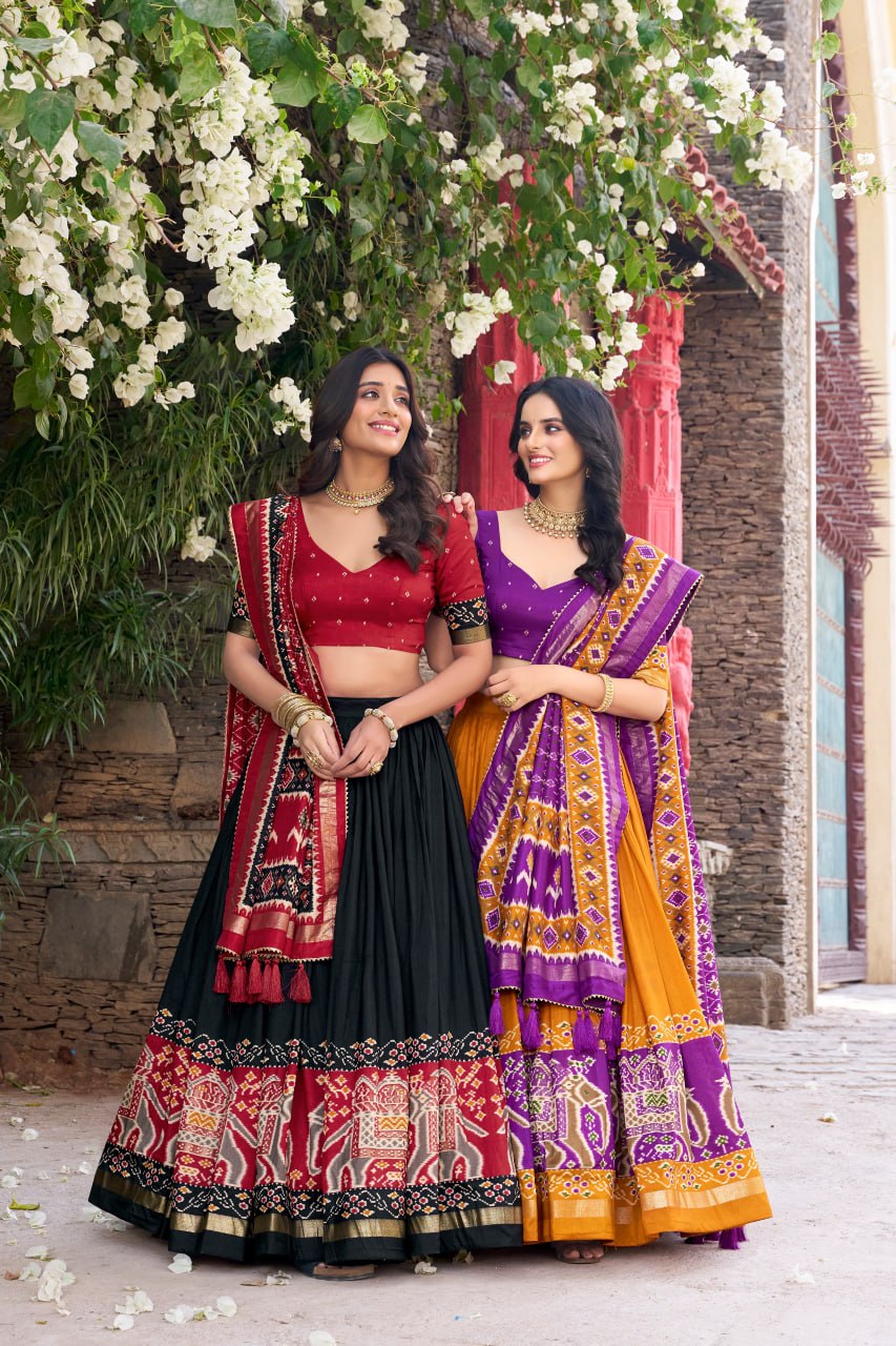 Tussar Silk Chaniya Choli | Fancy Digital with Real Mirror Work for Traditional Wear