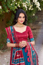 Tussar Silk Chaniya Choli | Fancy Digital with Real Mirror Work for Traditional Wear