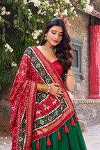 Tussar Silk Chaniya Choli | Fancy Digital with Real Mirror Work for Traditional Wear