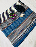 Ajrakh Primum Modal Silk Saree With Blouse