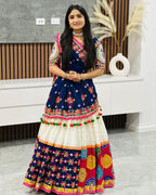 Muslin Cotton Chaniya Choli | Fancy Digital with Real Mirror Work for Traditional Wear