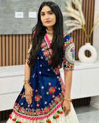 Muslin Cotton Chaniya Choli | Fancy Digital with Real Mirror Work for Traditional Wear