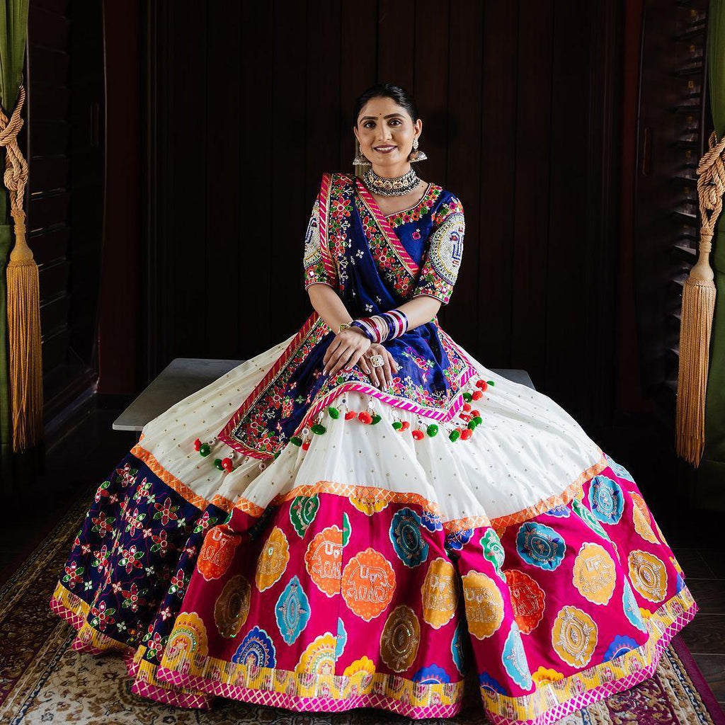 Muslin Cotton Chaniya Choli | Fancy Digital with Real Mirror Work for Traditional Wear