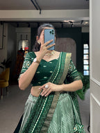 Tussar Silk Chaniya Choli | Fancy Digital with Real Mirror Work for Traditional Wear
