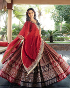Muslin Cotton Chaniya Choli | Fancy Digital with Real Mirror Work for Traditional Wear