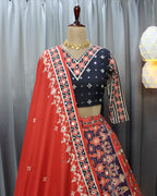 Muslin Cotton Chaniya Choli | Fancy Digital with Real Mirror Work for Traditional Wear