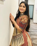 Muslin Cotton Chaniya Choli | Fancy Digital with Real Mirror Work for Traditional Wear