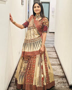 Muslin Cotton Chaniya Choli | Fancy Digital with Real Mirror Work for Traditional Wear