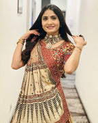 Muslin Cotton Chaniya Choli | Fancy Digital with Real Mirror Work for Traditional Wear