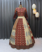 Muslin Cotton Chaniya Choli | Fancy Digital with Real Mirror Work for Traditional Wear