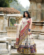 Muslin Cotton Chaniya Choli | Fancy Digital with Real Mirror Work for Traditional Wear