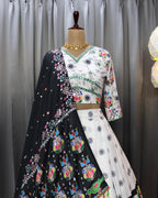 Muslin Cotton Chaniya Choli | Fancy Digital with Real Mirror Work for Traditional Wear