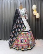 Muslin Cotton Chaniya Choli | Fancy Digital with Real Mirror Work for Traditional Wear
