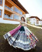 Muslin Cotton Chaniya Choli | Fancy Digital with Real Mirror Work for Traditional Wear