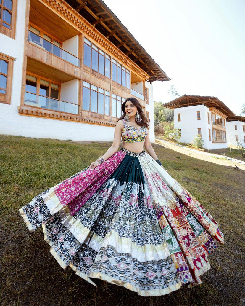 Muslin Cotton Chaniya Choli | Fancy Digital with Real Mirror Work for Traditional Wear