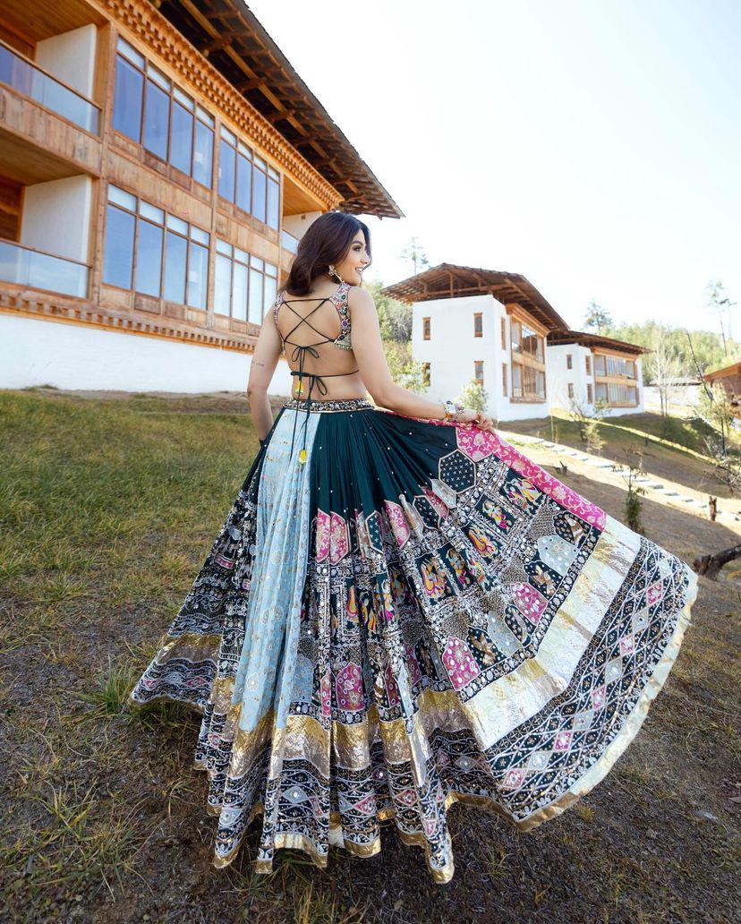 Muslin Cotton Chaniya Choli | Fancy Digital with Real Mirror Work for Traditional Wear