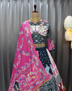 Muslin Cotton Chaniya Choli | Fancy Digital with Real Mirror Work for Traditional Wear
