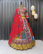 Muslin Cotton Chaniya Choli | Fancy Digital with Real Mirror Work for Traditional Wear