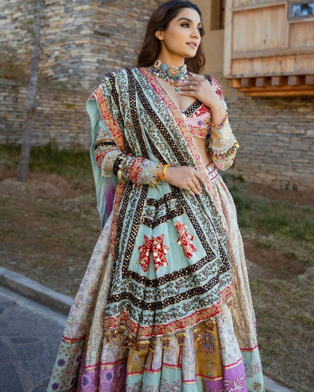 Muslin Cotton Chaniya Choli | Fancy Digital with Real Mirror Work for Traditional Wear