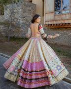Muslin Cotton Chaniya Choli | Fancy Digital with Real Mirror Work for Traditional Wear