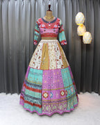 Muslin Cotton Chaniya Choli | Fancy Digital with Real Mirror Work for Traditional Wear