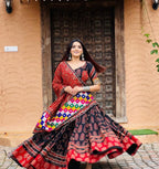 Soft Butter Silk Chaniya Choli | Fancy Digital with Real Mirror Work for Traditional Wear