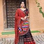 Soft Butter Silk Chaniya Choli | Fancy Digital with Real Mirror Work for Traditional Wear