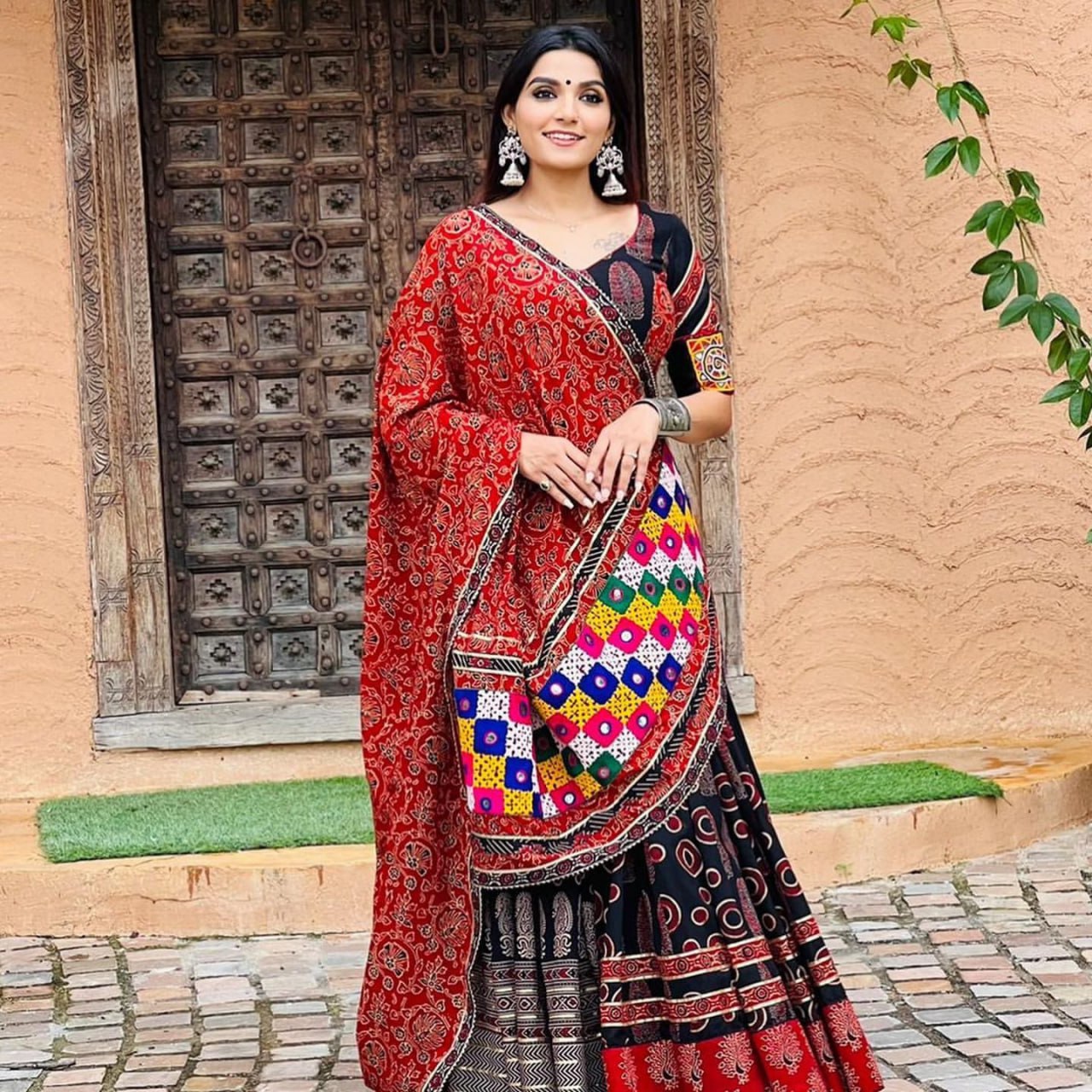 Soft Butter Silk Chaniya Choli | Fancy Digital with Real Mirror Work for Traditional Wear