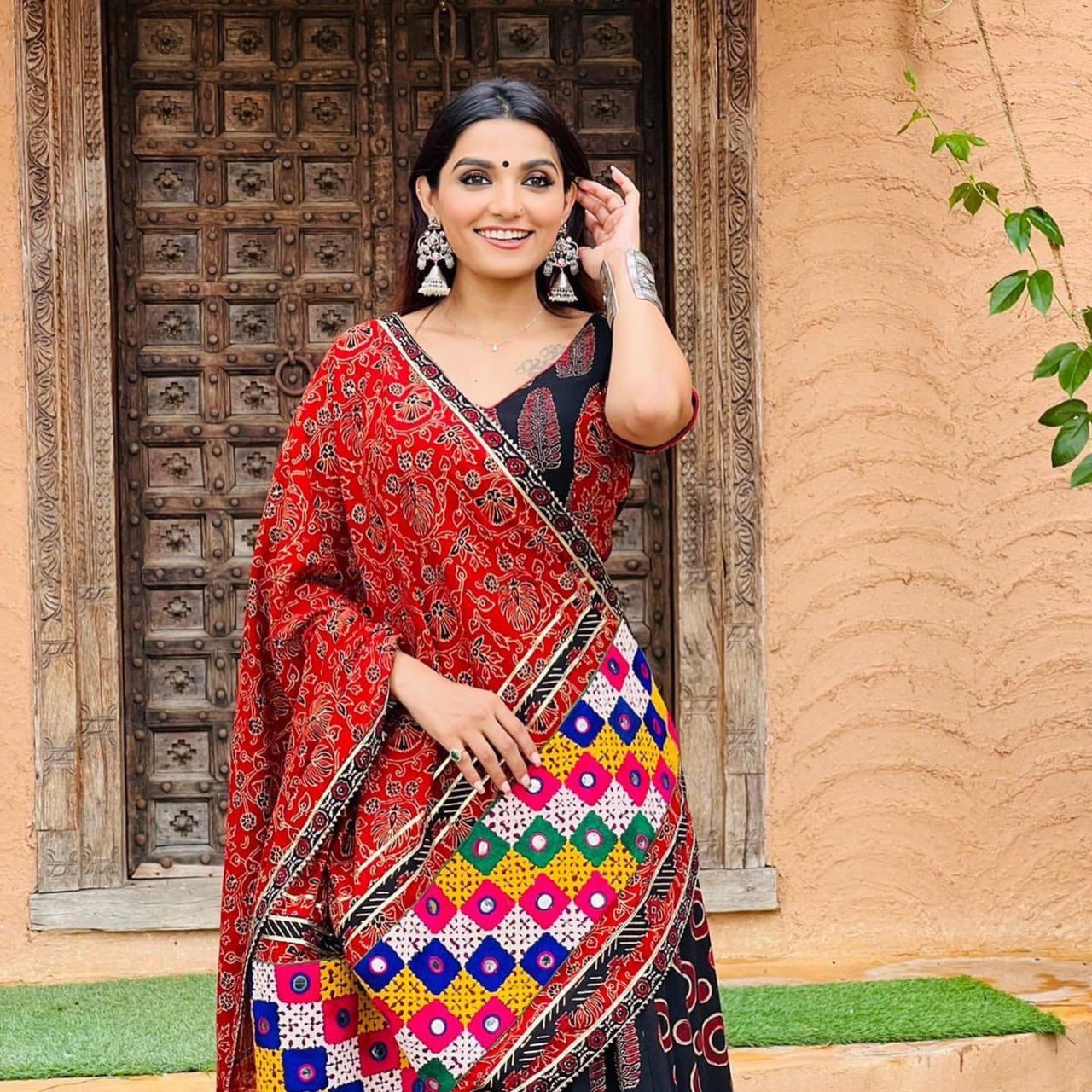 Soft Butter Silk Chaniya Choli | Fancy Digital with Real Mirror Work for Traditional Wear
