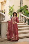 Peach Premium Designer Ready-to-Wear Top-Sharara-Dupatta Collection
