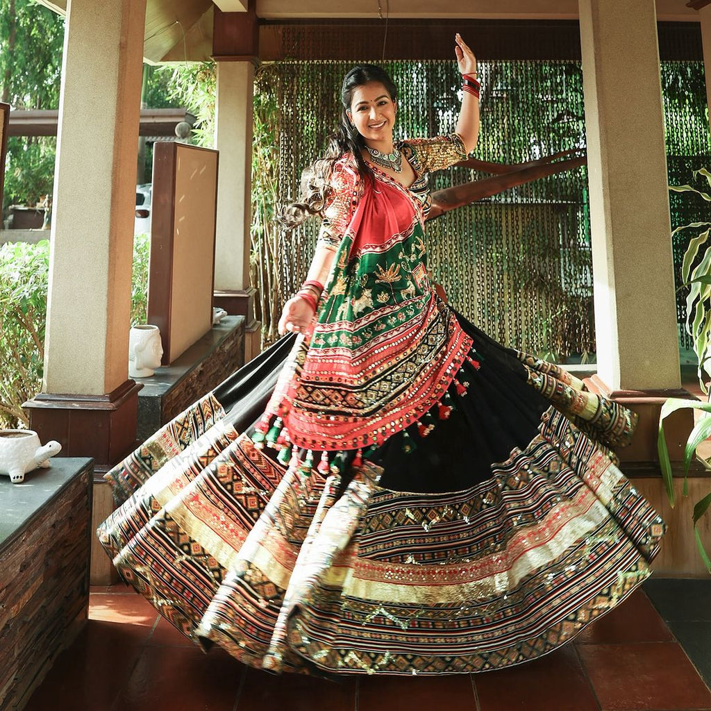 Muslin Cotton Chaniya Choli | Fancy Digital with Real Mirror Work for Traditional Wear
