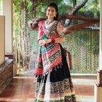 Muslin Cotton Chaniya Choli | Fancy Digital with Real Mirror Work for Traditional Wear