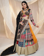 Muslin Cotton Chaniya Choli | Fancy Digital with Real Mirror Work for Traditional Wear