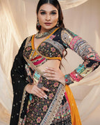 Muslin Cotton Chaniya Choli | Fancy Digital with Real Mirror Work for Traditional Wear